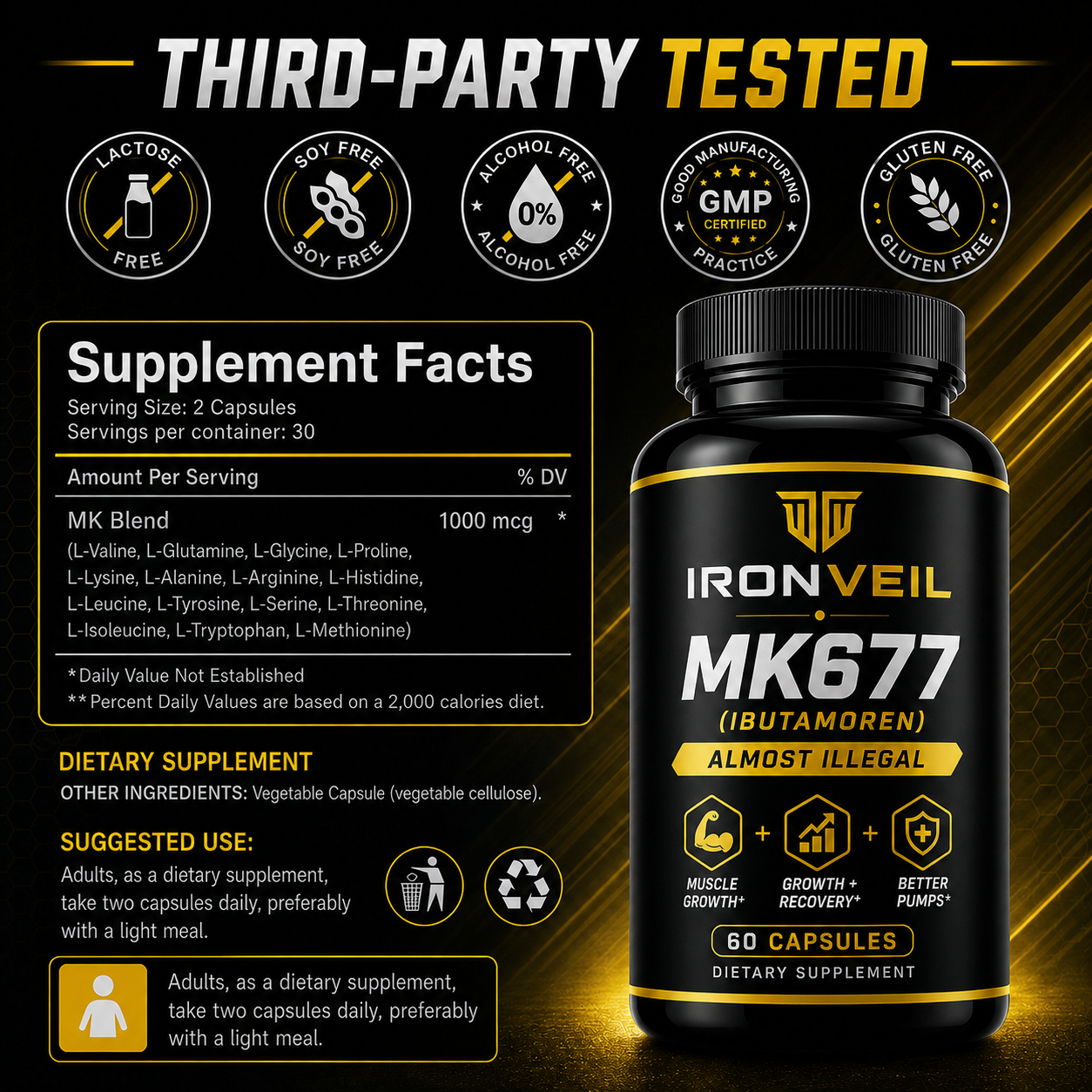 IRON VEIL - MK 677 (NATURAL HGH)